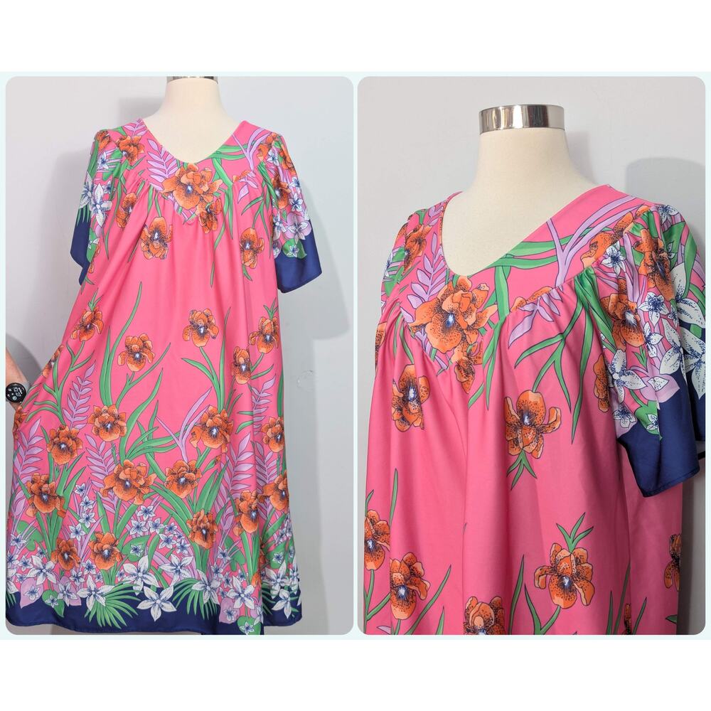 Rikki New York Pink Floral House Dress